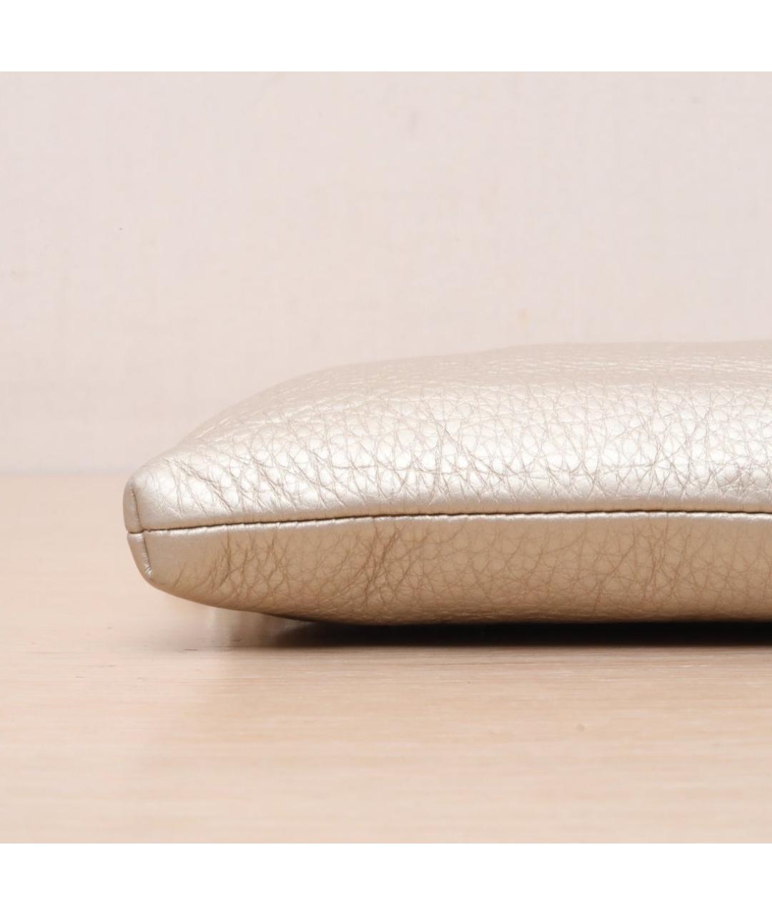 COACH Золотая кожаная сумка через плечо, фото 9