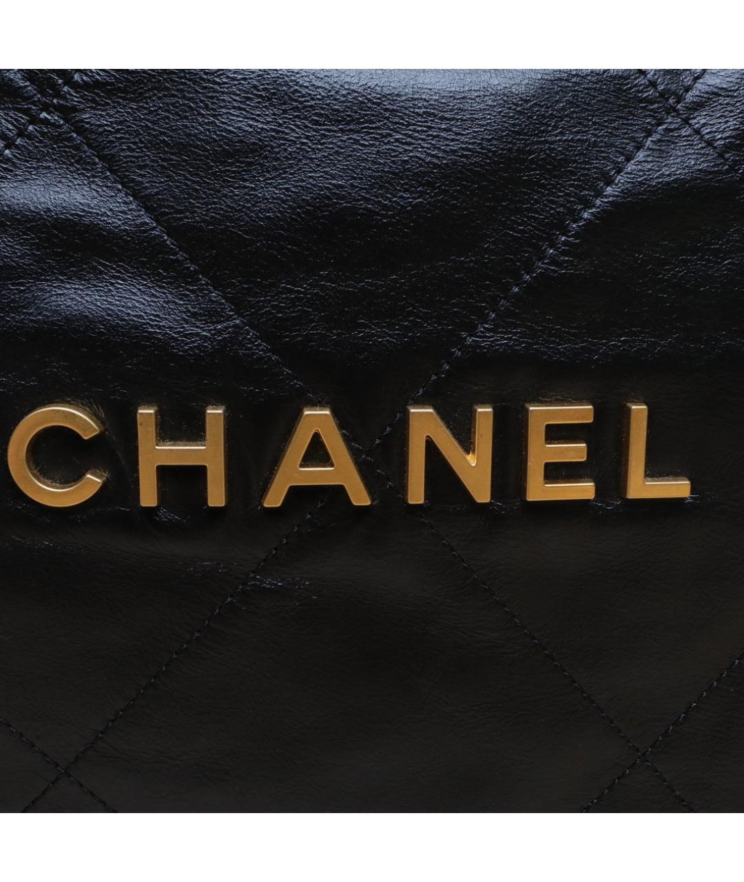 CHANEL Черная кожаная сумка через плечо, фото 8