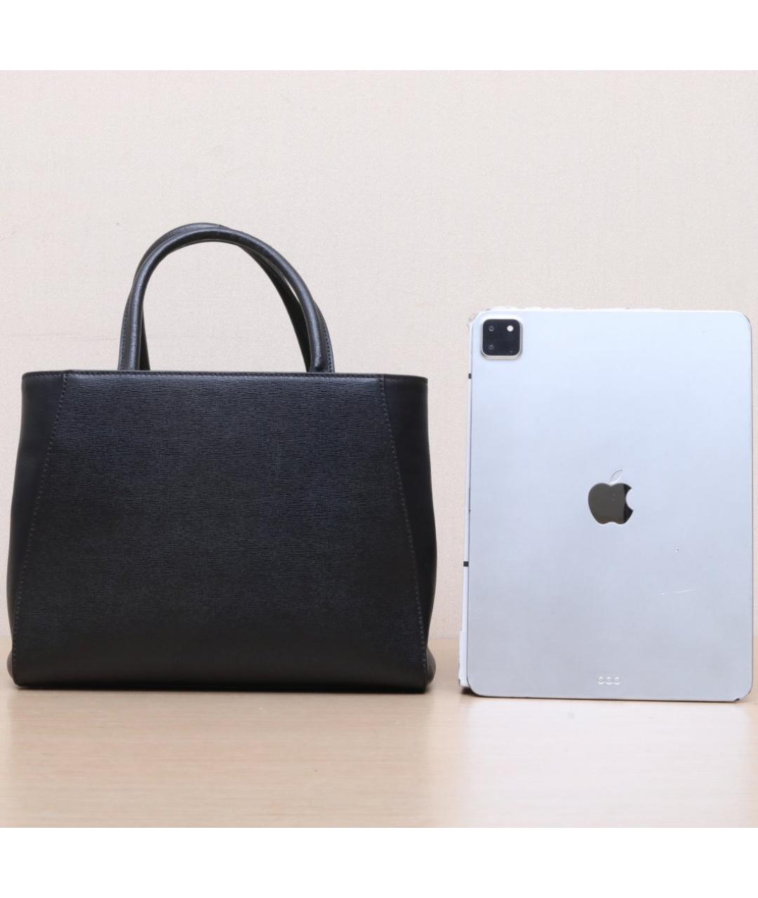 FENDI Черная кожаная сумка через плечо, фото 7