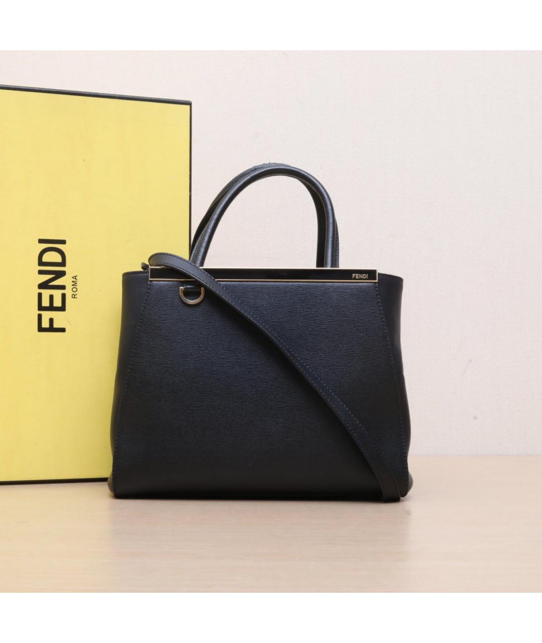 FENDI Черная кожаная сумка через плечо, фото 2
