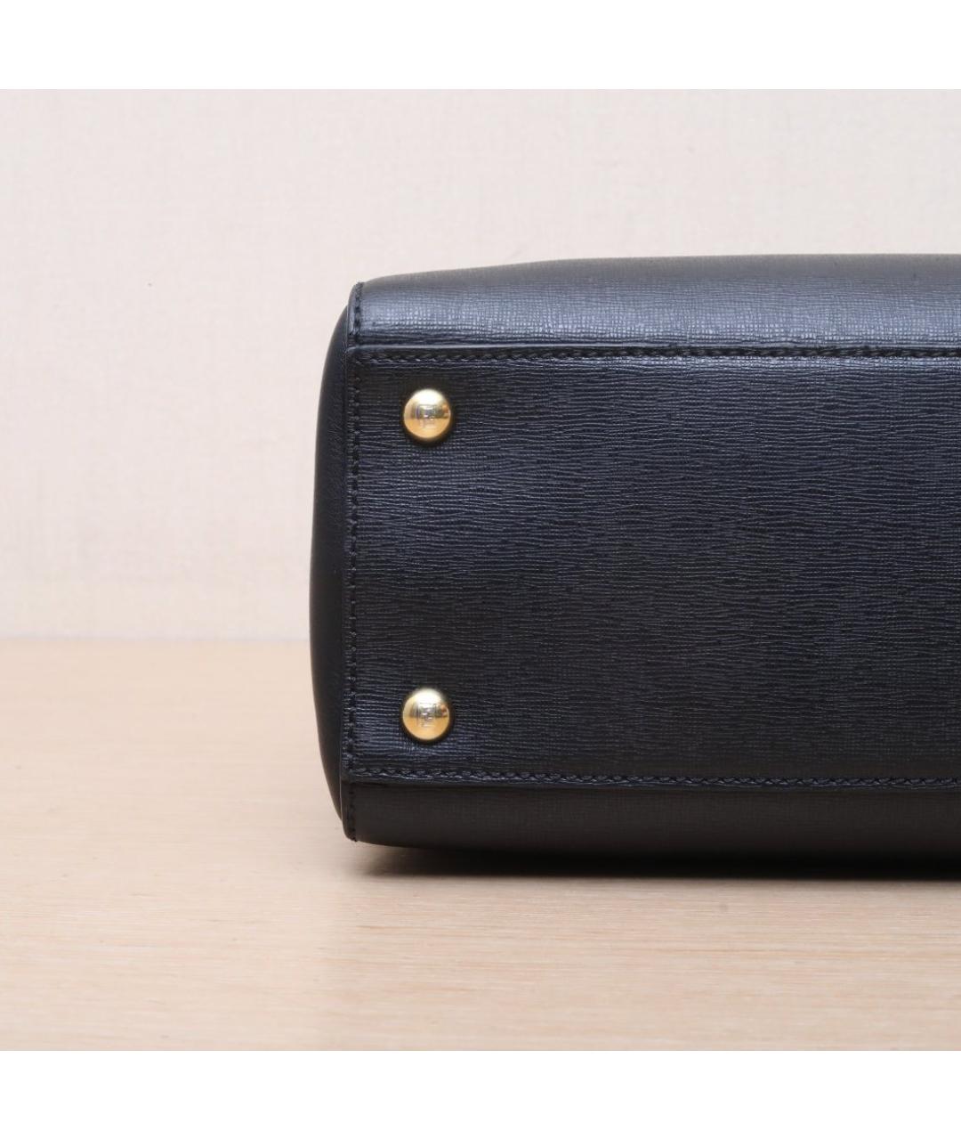 FENDI Черная кожаная сумка через плечо, фото 9