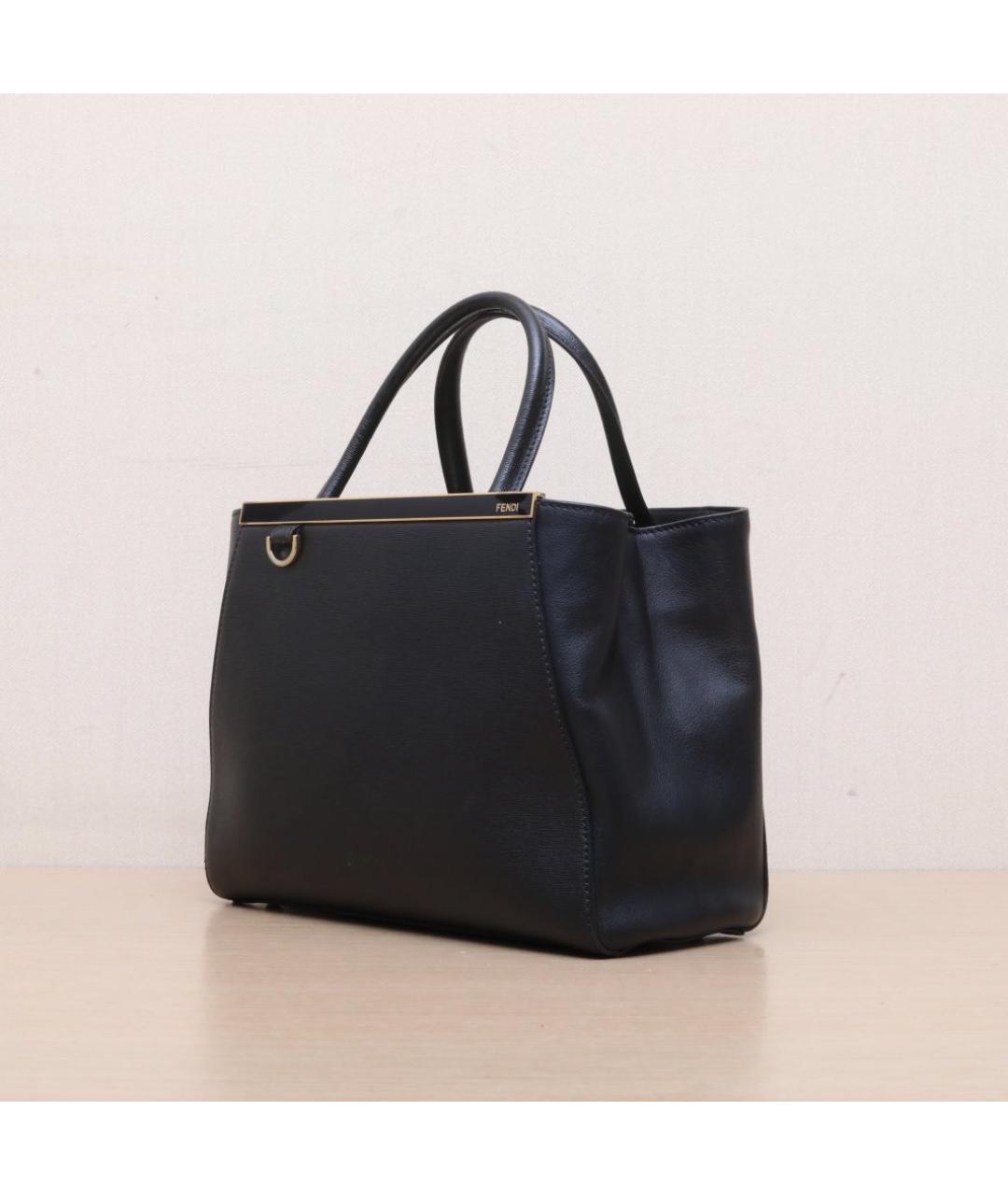 FENDI Черная кожаная сумка через плечо, фото 4