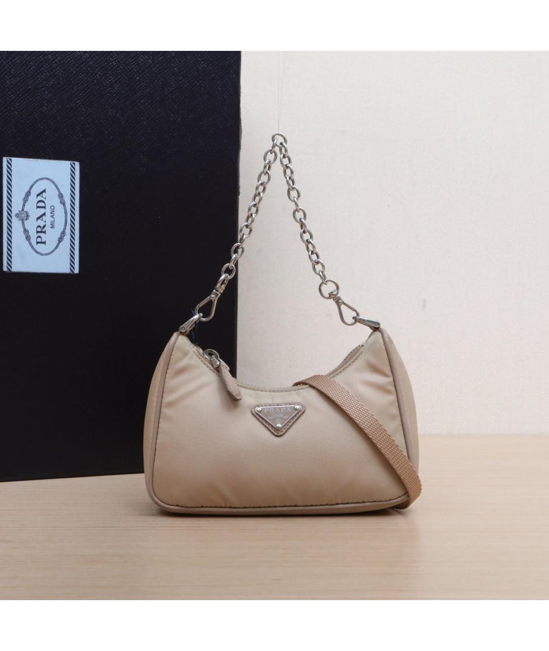 PRADA Розовая кожаная сумка через плечо, фото 2