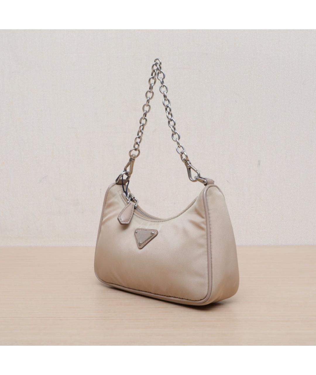 PRADA Розовая кожаная сумка через плечо, фото 4