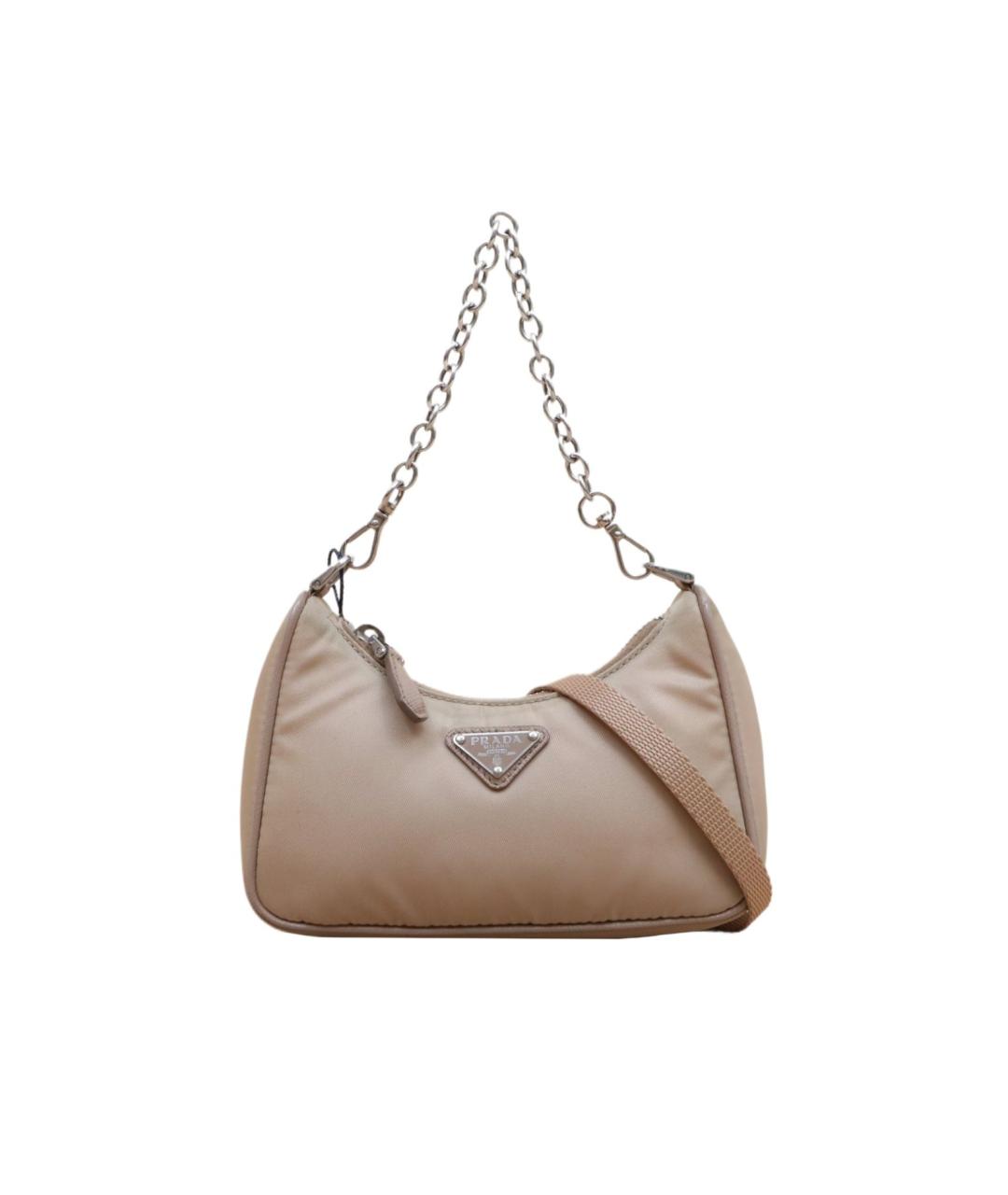 PRADA Розовая кожаная сумка через плечо, фото 1