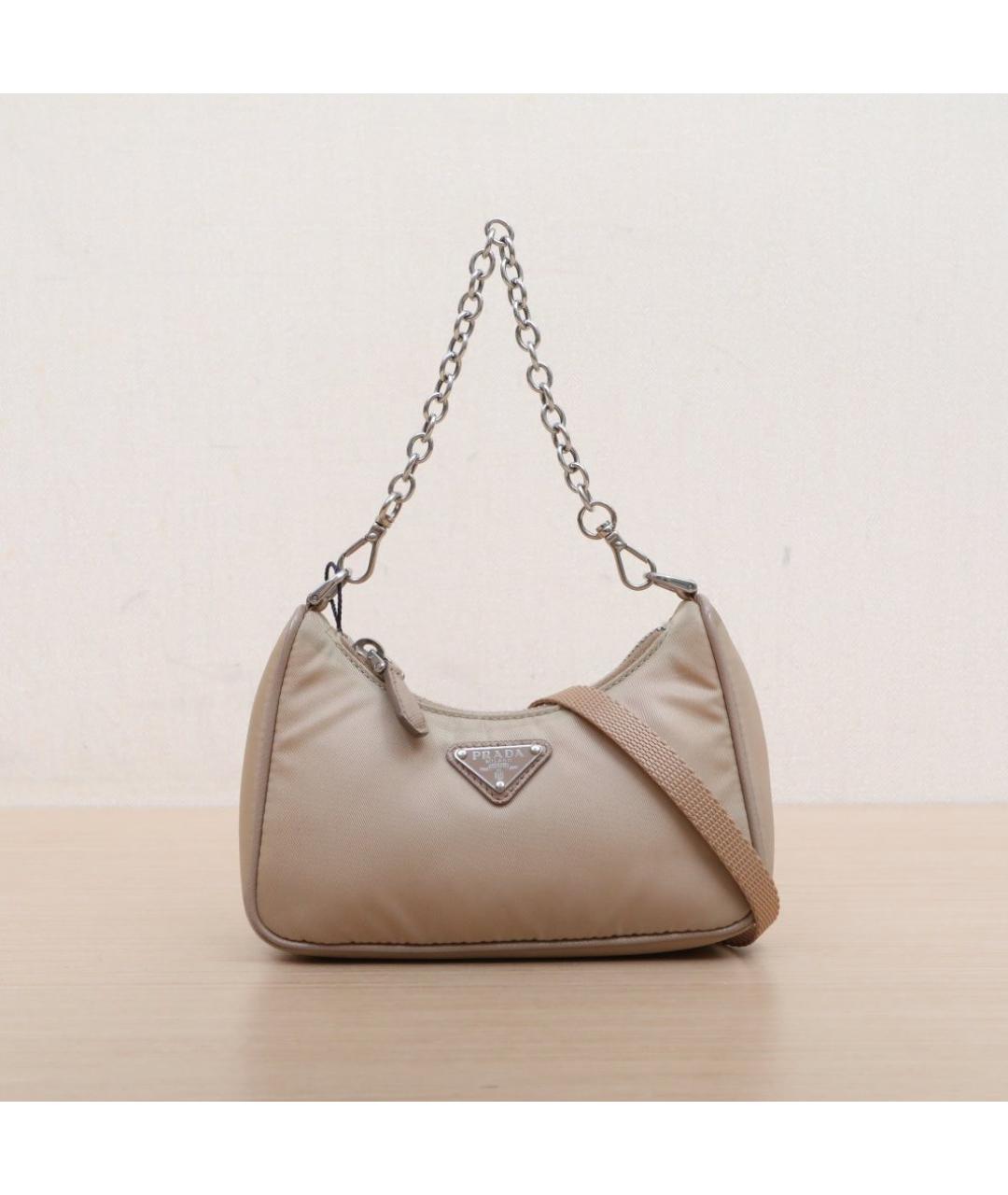 PRADA Розовая кожаная сумка через плечо, фото 3