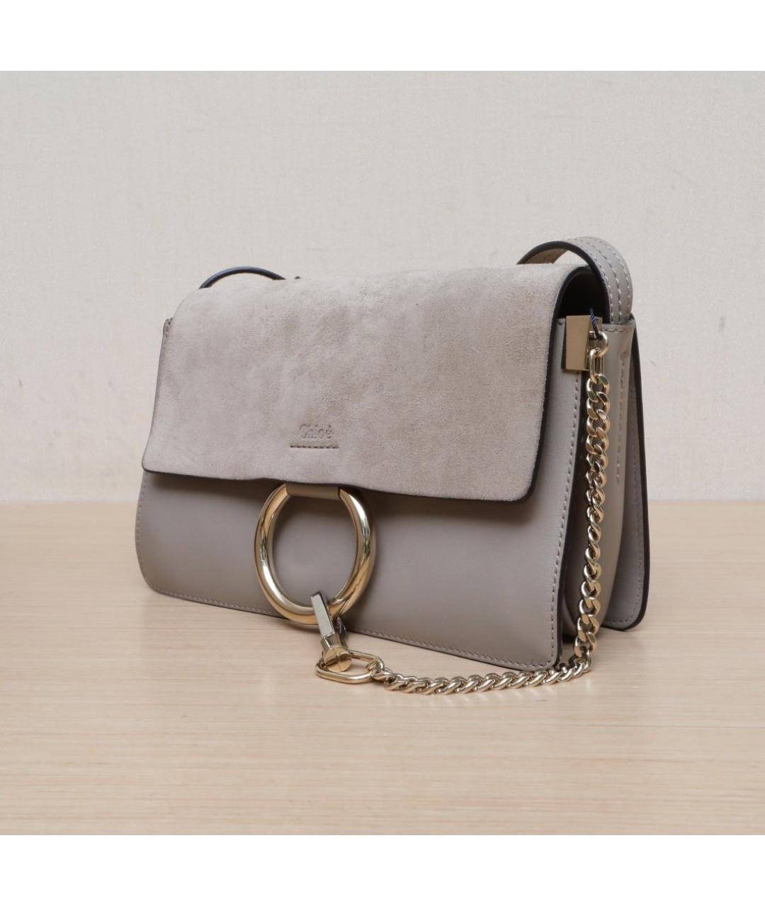 CHLOE Бежевая замшевая сумка через плечо, фото 4