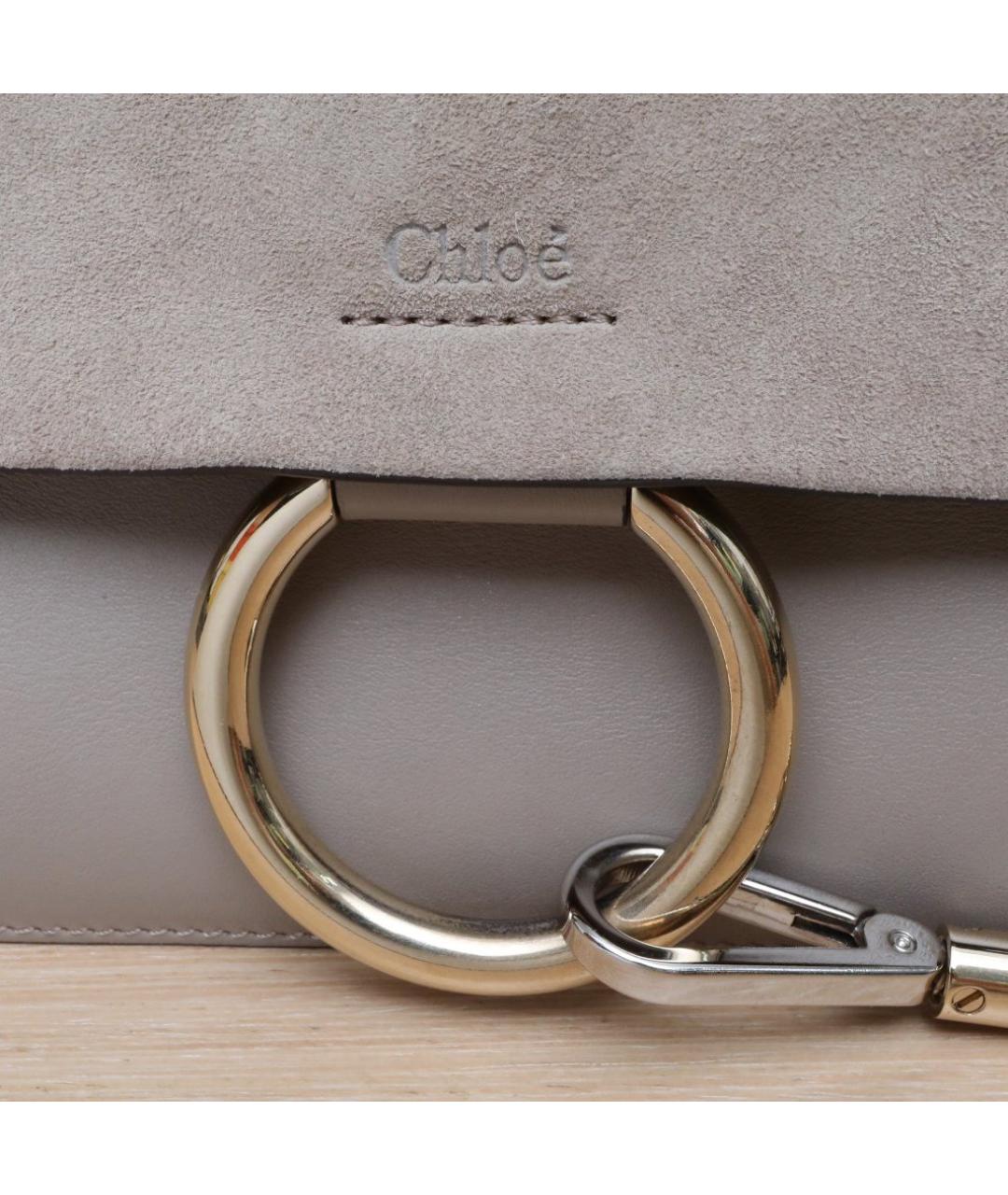 CHLOE Бежевая замшевая сумка через плечо, фото 8