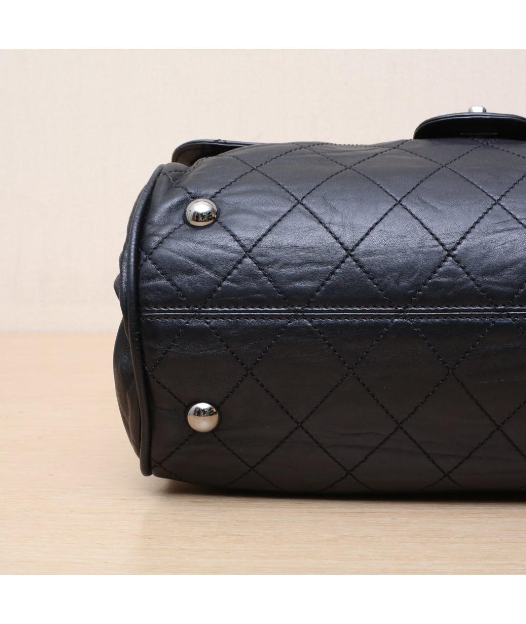 CHANEL Черная кожаная сумка через плечо, фото 9