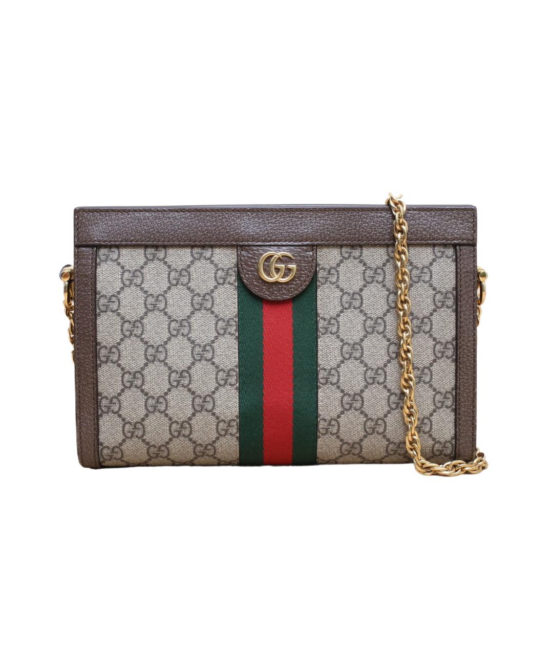 GUCCI Коричневая сумка через плечо, фото 1