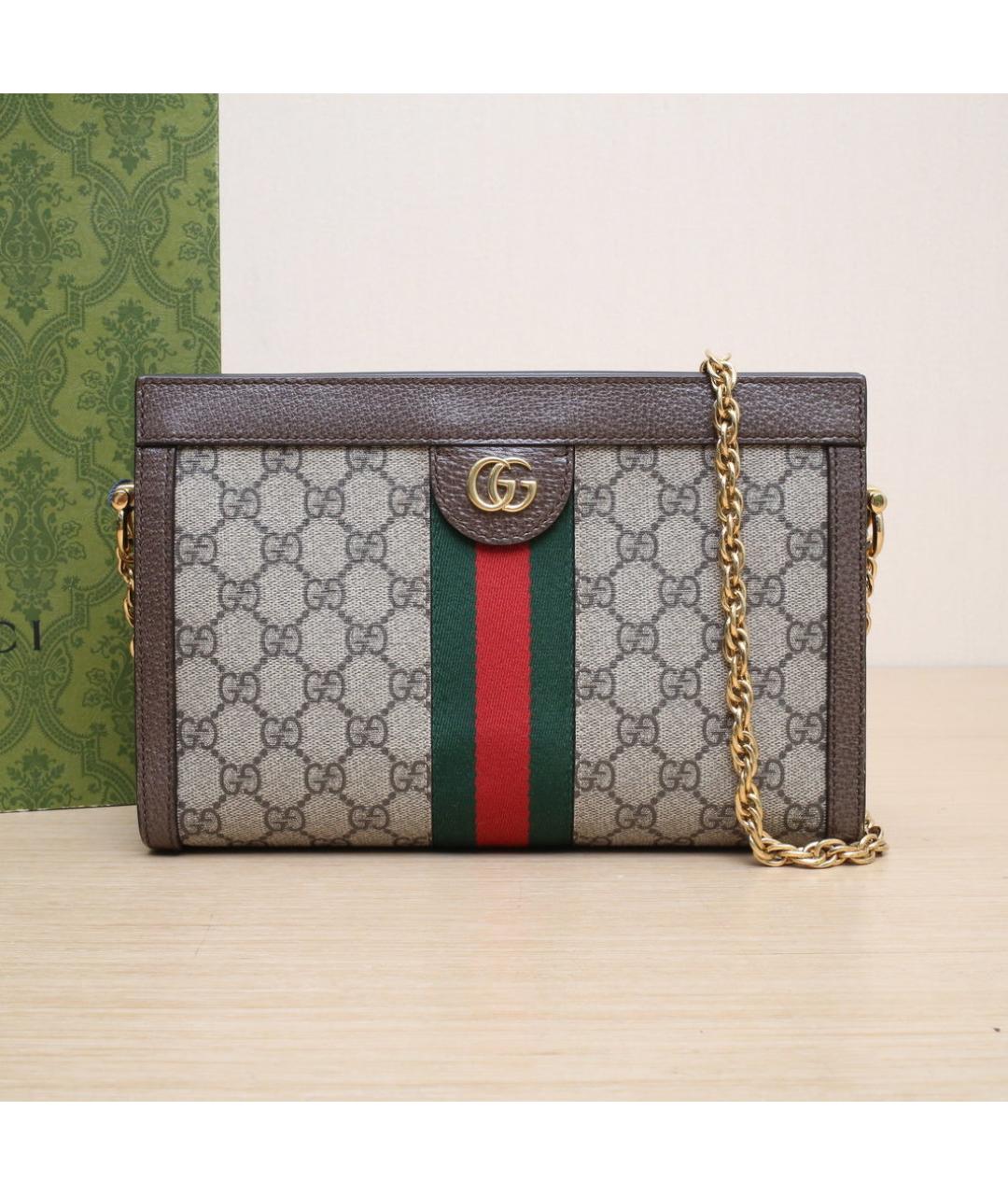 GUCCI Коричневая сумка через плечо, фото 2