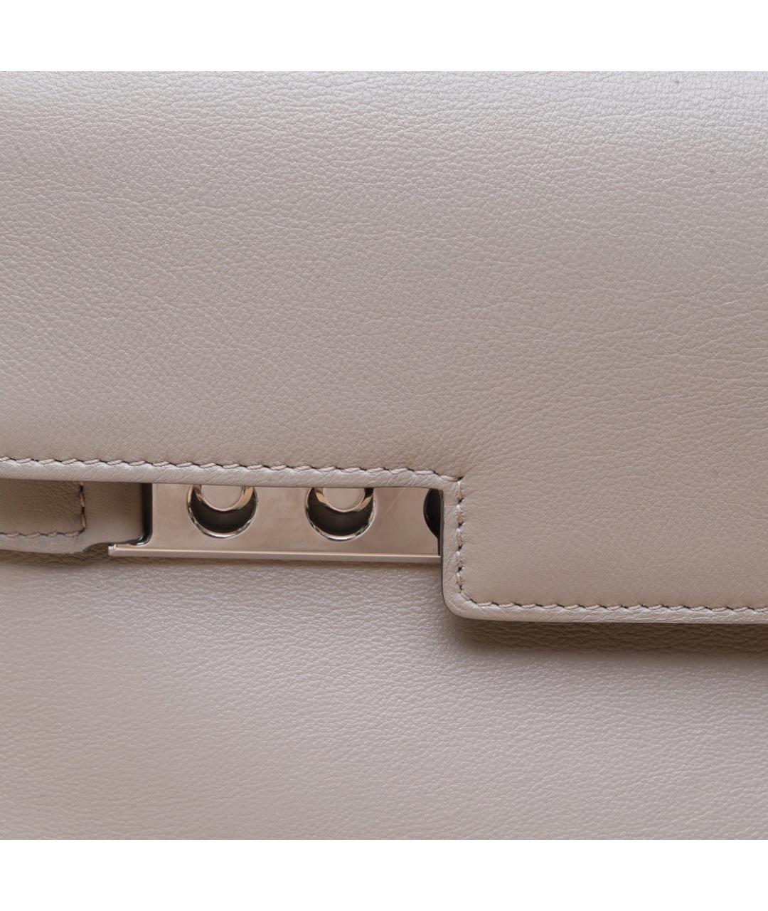 DELVAUX Серая кожаная сумка через плечо, фото 8