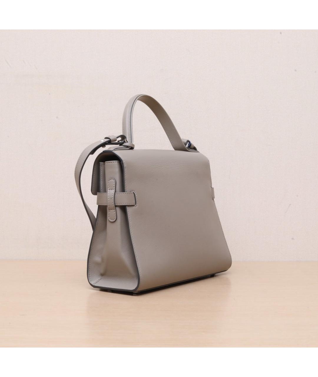 DELVAUX Серая кожаная сумка через плечо, фото 6