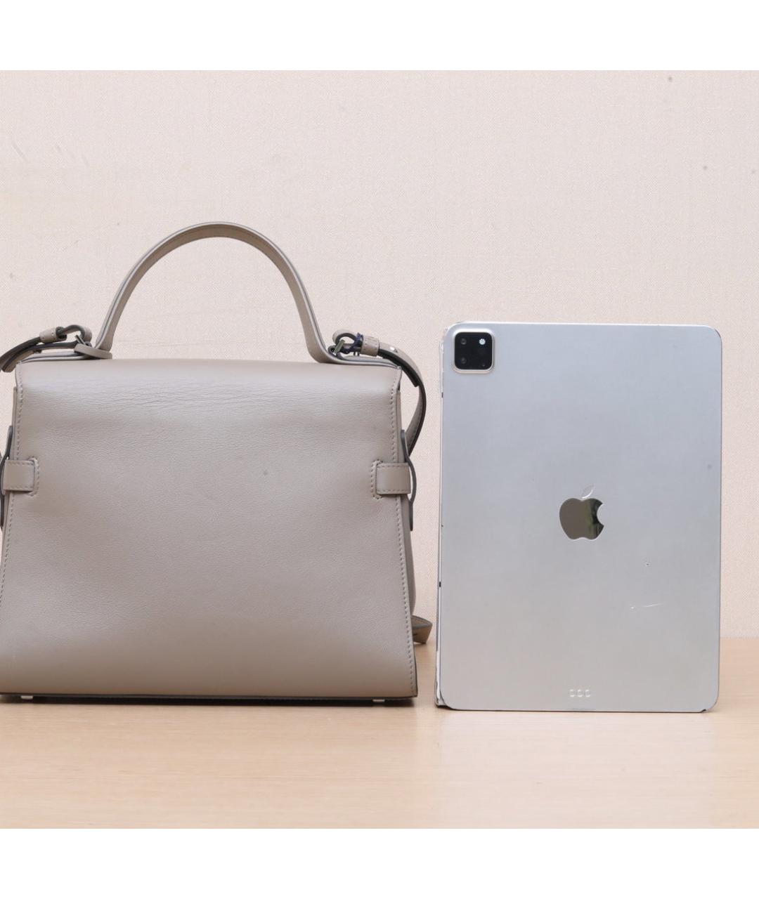 DELVAUX Серая кожаная сумка через плечо, фото 7