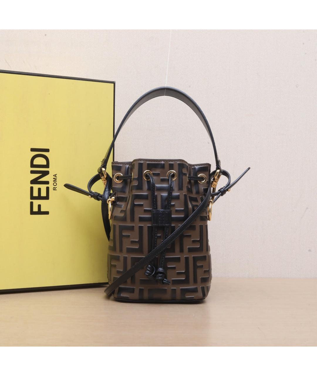 FENDI Коричневая сумка через плечо, фото 2