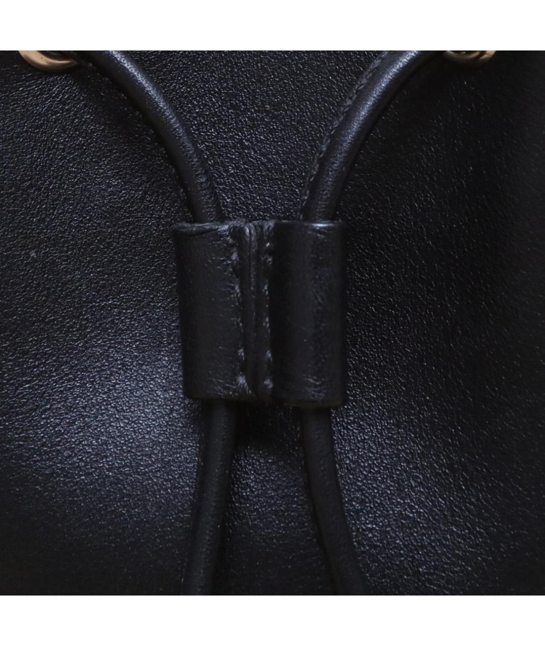 VALENTINO Черная кожаная сумка через плечо, фото 8