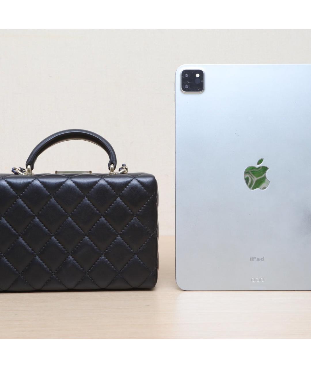 CHANEL Черная кожаная сумка через плечо, фото 7