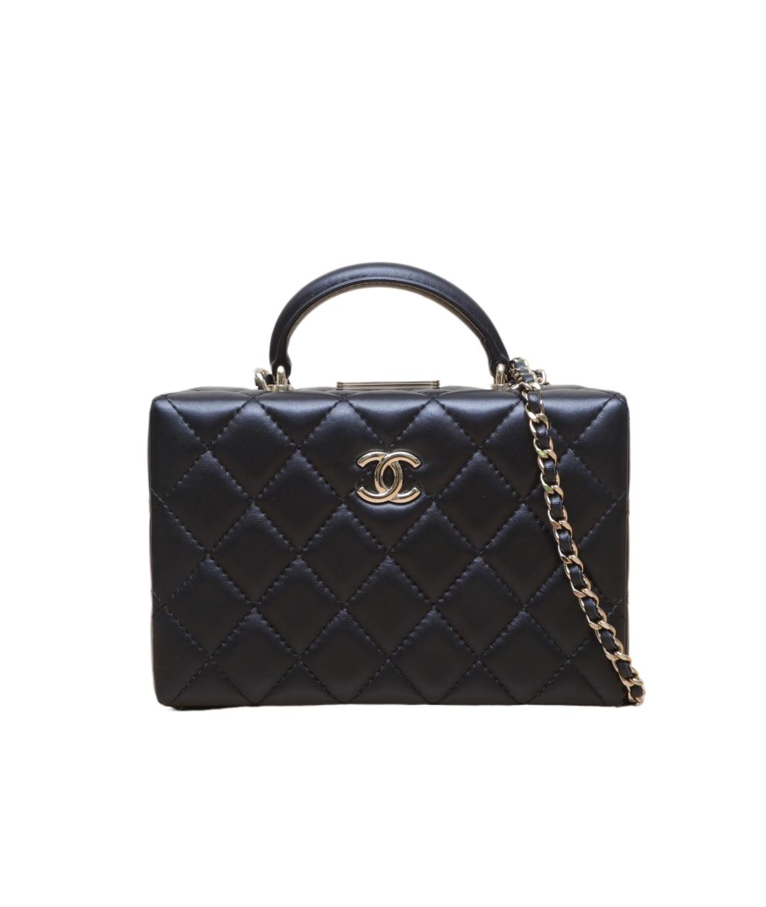 CHANEL Черная кожаная сумка через плечо, фото 1