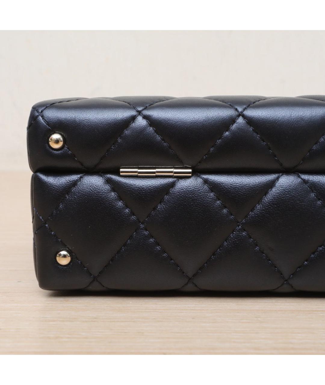 CHANEL Черная кожаная сумка через плечо, фото 9