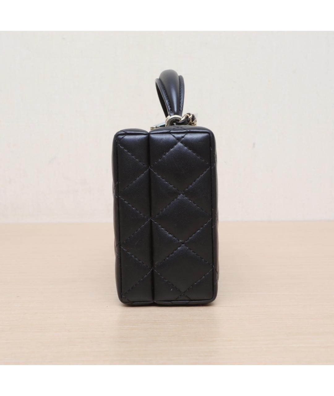 CHANEL Черная кожаная сумка через плечо, фото 5