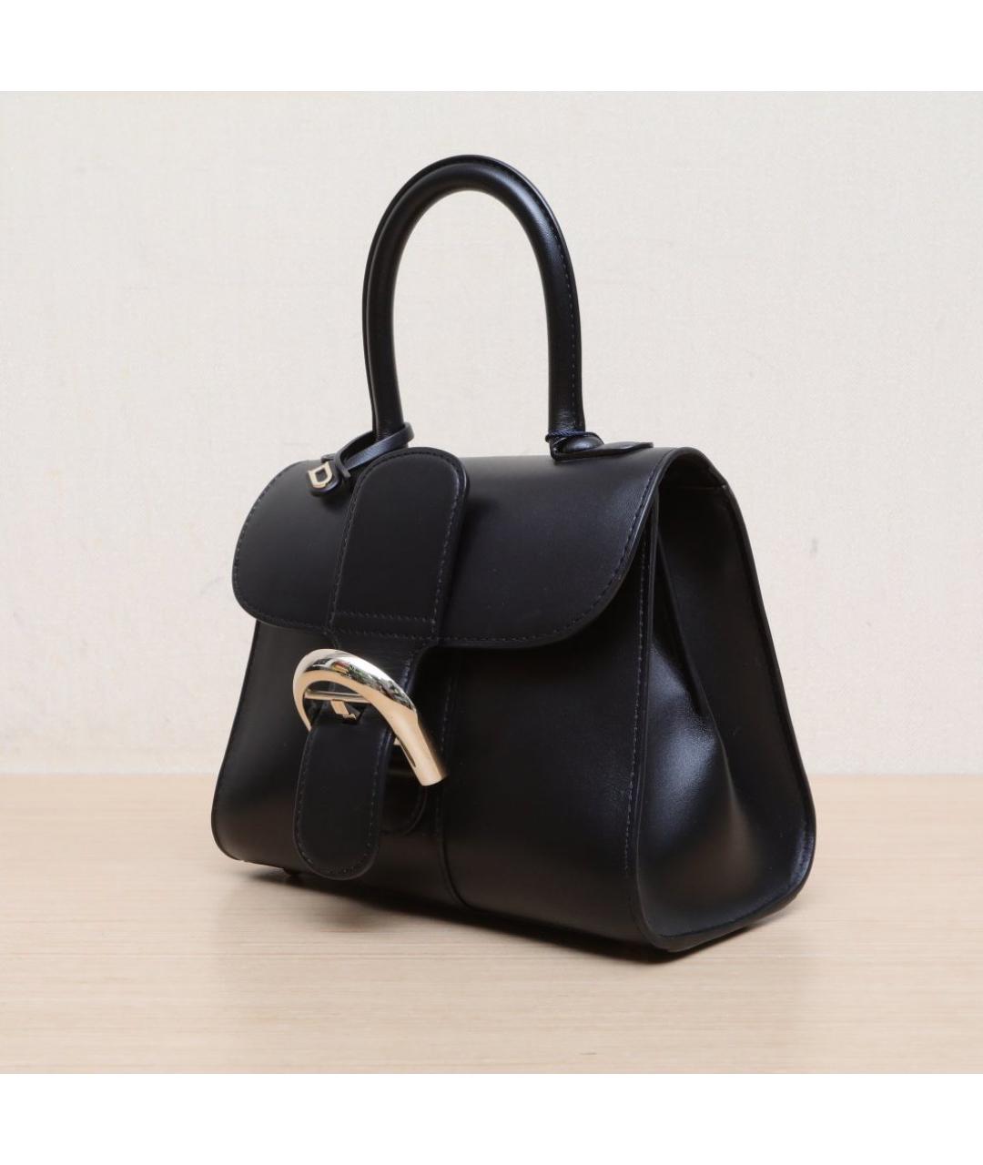 DELVAUX Черная кожаная сумка через плечо, фото 4