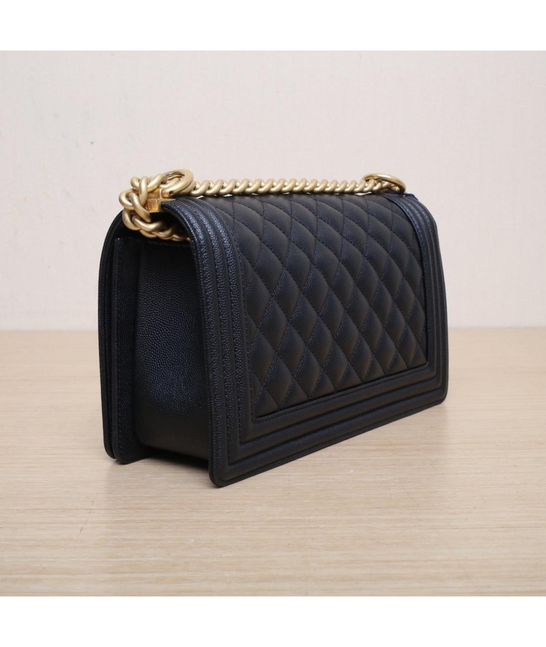 CHANEL Черная кожаная сумка через плечо, фото 6
