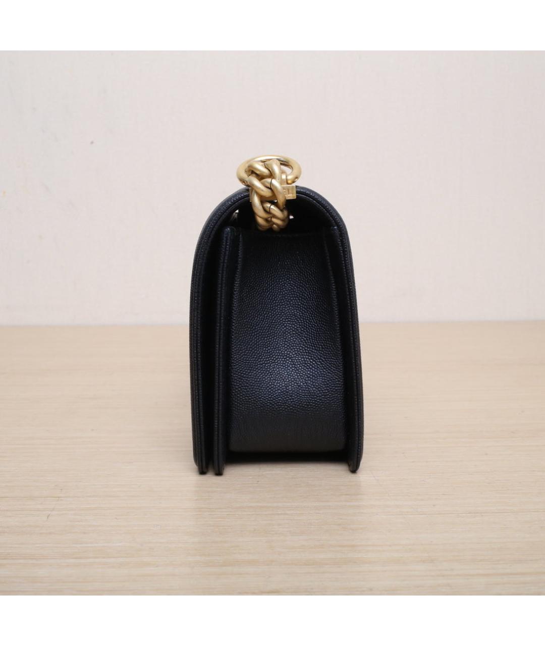 CHANEL Черная кожаная сумка через плечо, фото 5