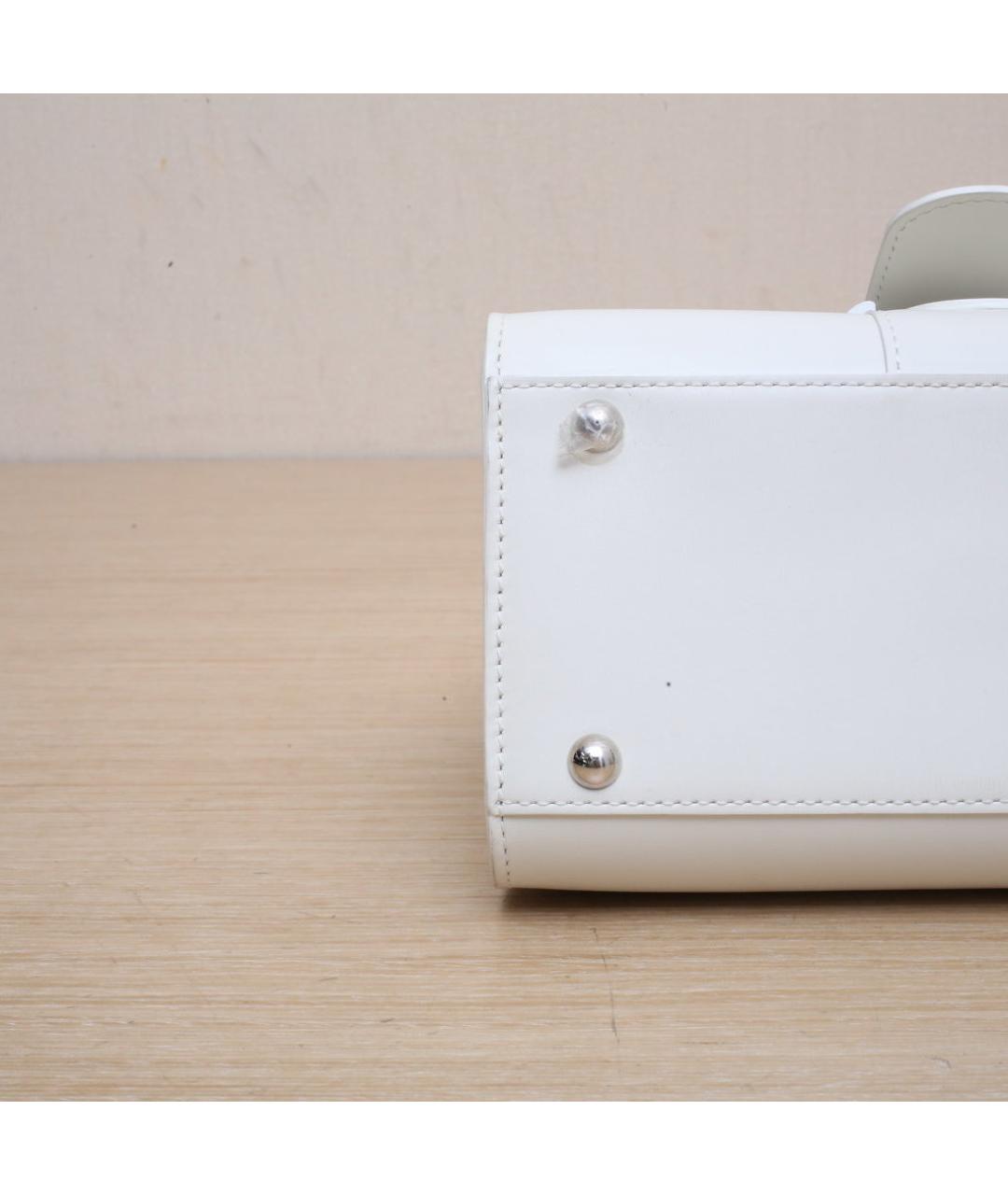 DELVAUX Белая кожаная сумка через плечо, фото 9