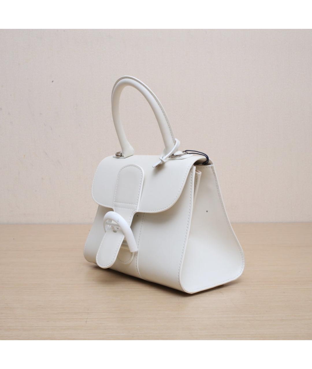 DELVAUX Белая кожаная сумка через плечо, фото 4