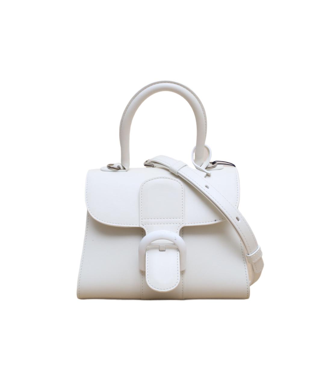 DELVAUX Белая кожаная сумка через плечо, фото 1