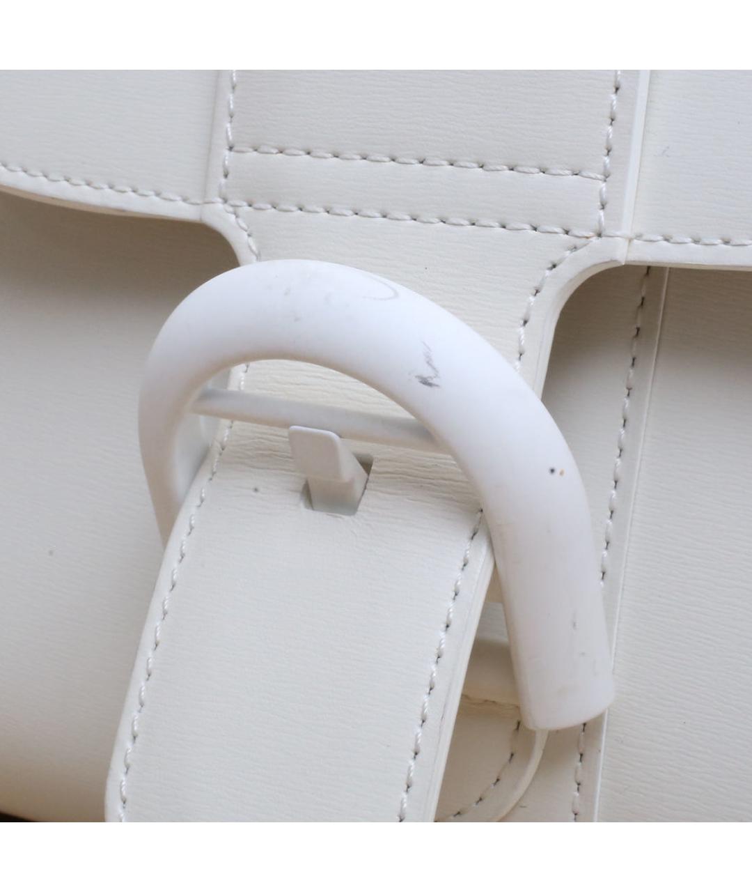 DELVAUX Белая кожаная сумка через плечо, фото 8