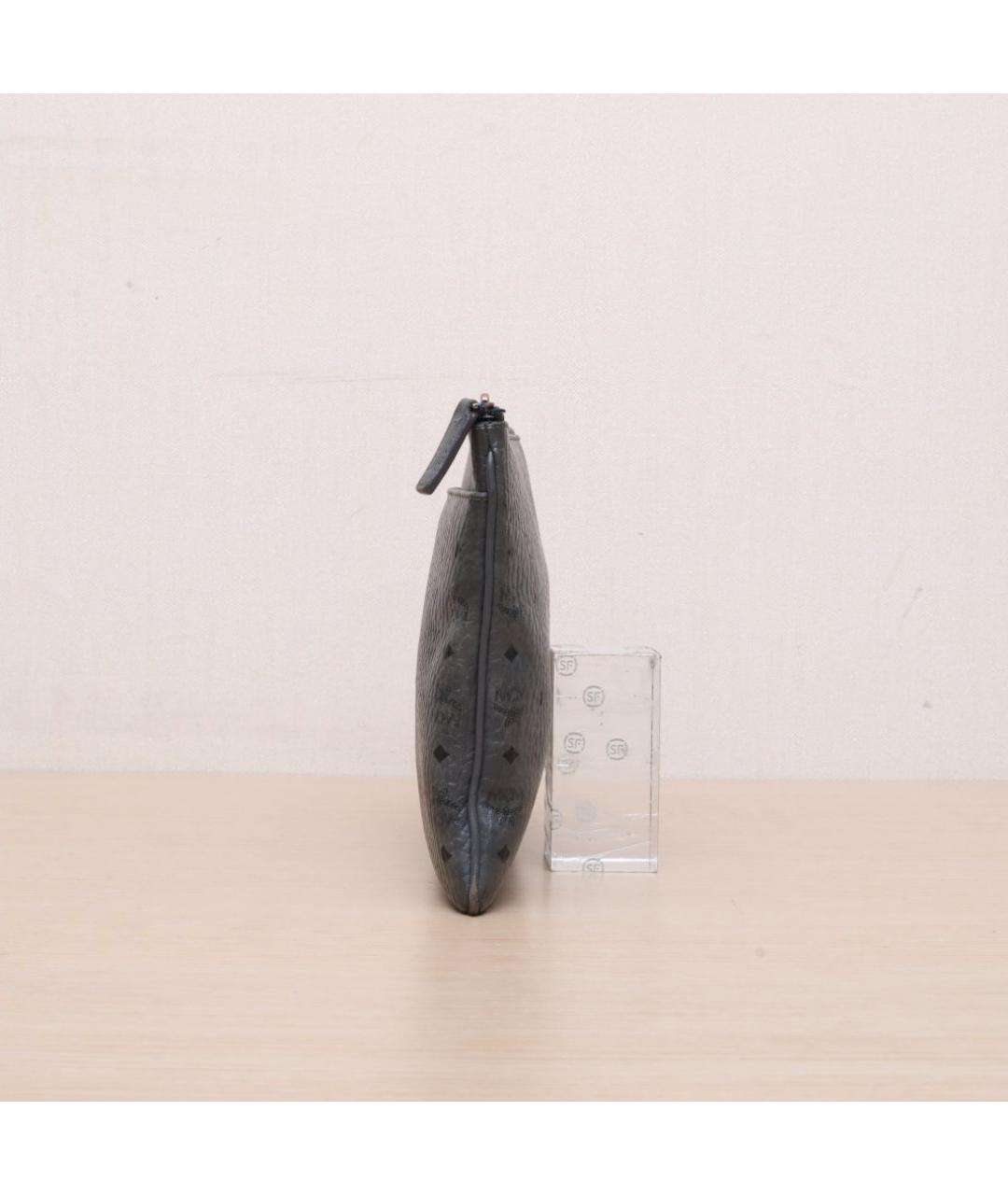 MCM Серая кожаная сумка через плечо, фото 5