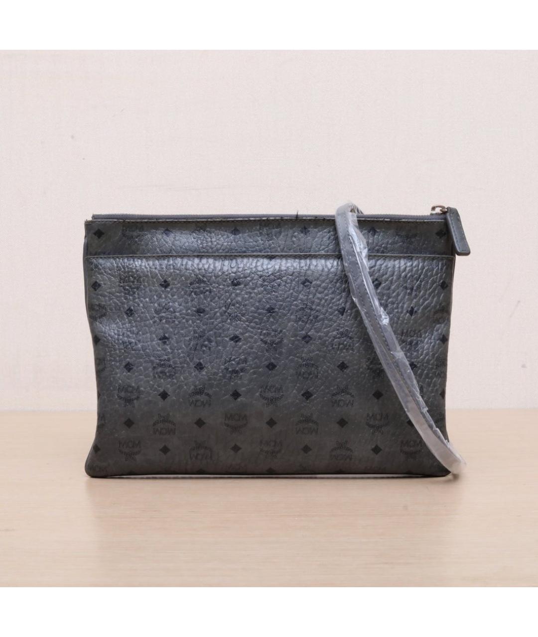 MCM Серая кожаная сумка через плечо, фото 2