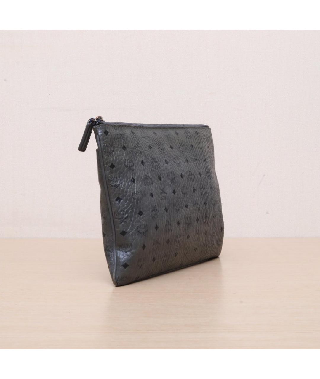 MCM Серая кожаная сумка через плечо, фото 6