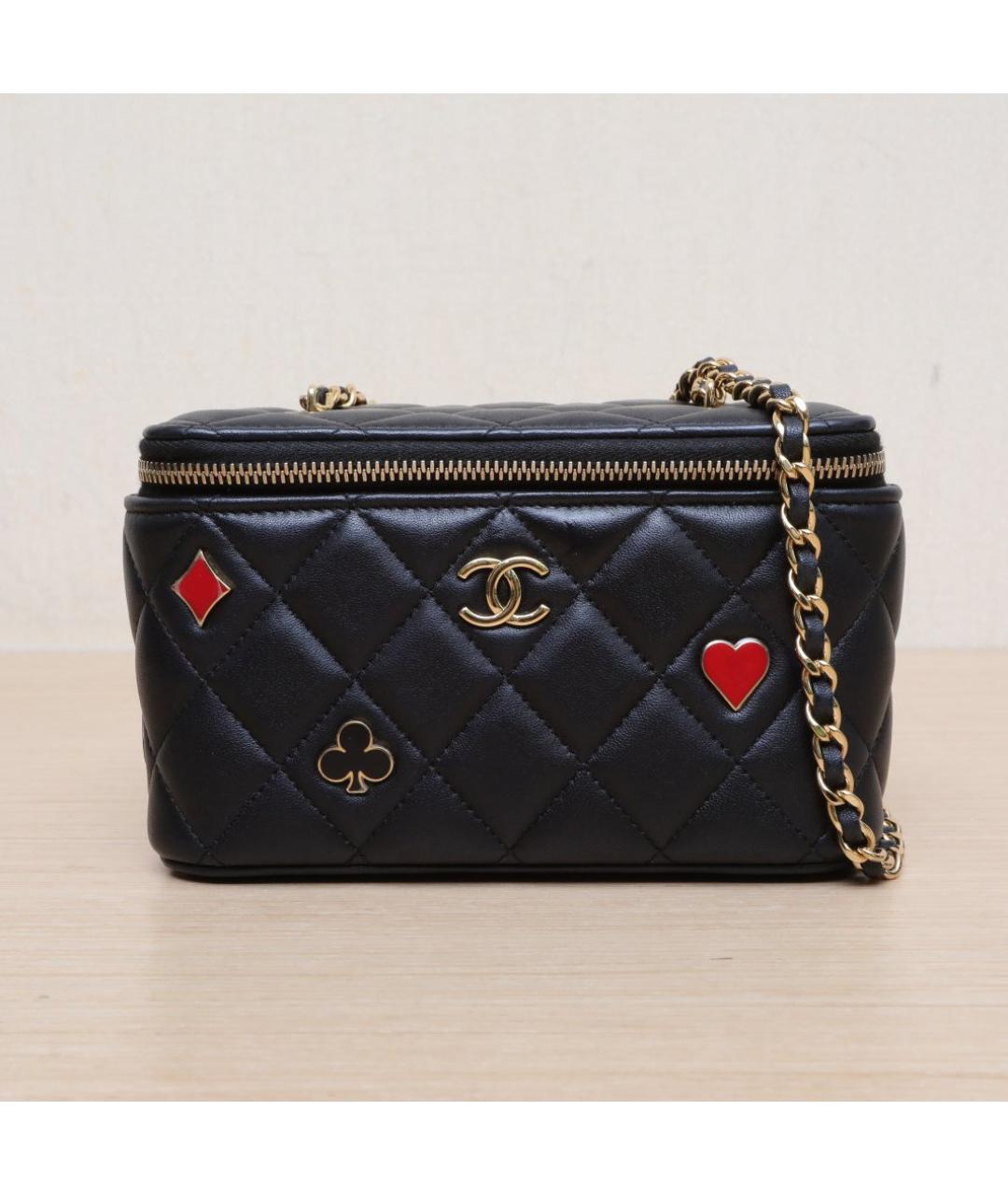 CHANEL Черная кожаная сумка через плечо, фото 3