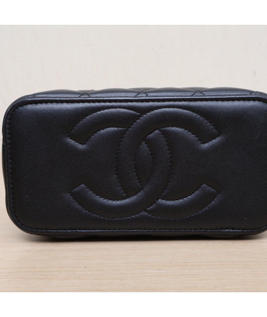 CHANEL Черная кожаная сумка через плечо, фото 9