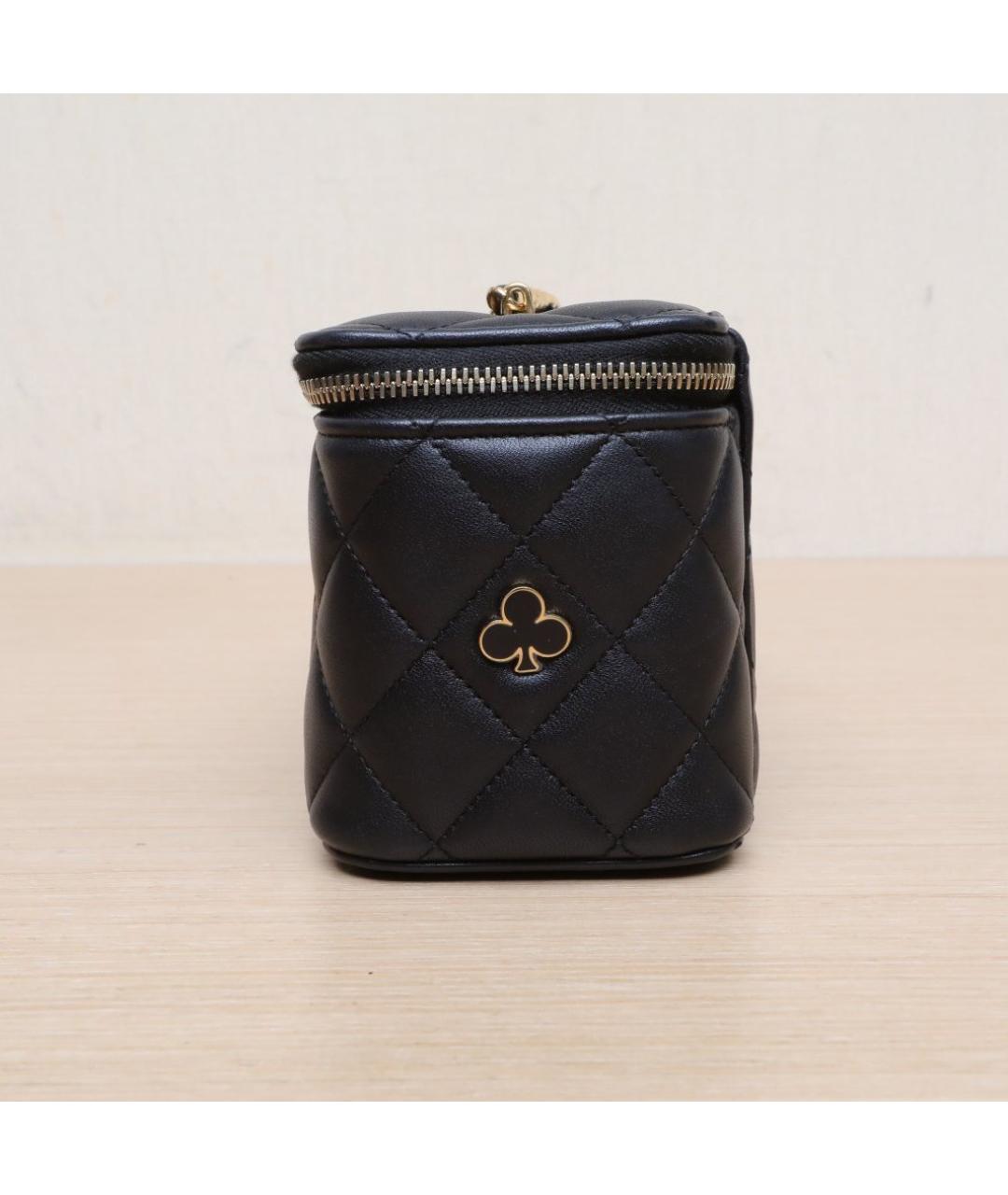 CHANEL Черная кожаная сумка через плечо, фото 5