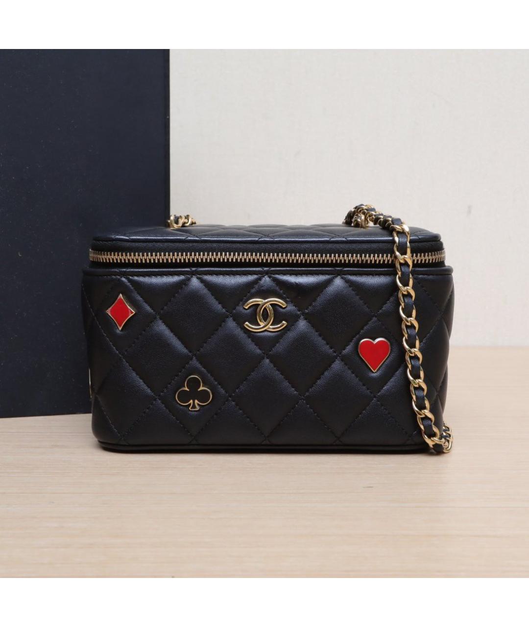 CHANEL Черная кожаная сумка через плечо, фото 2