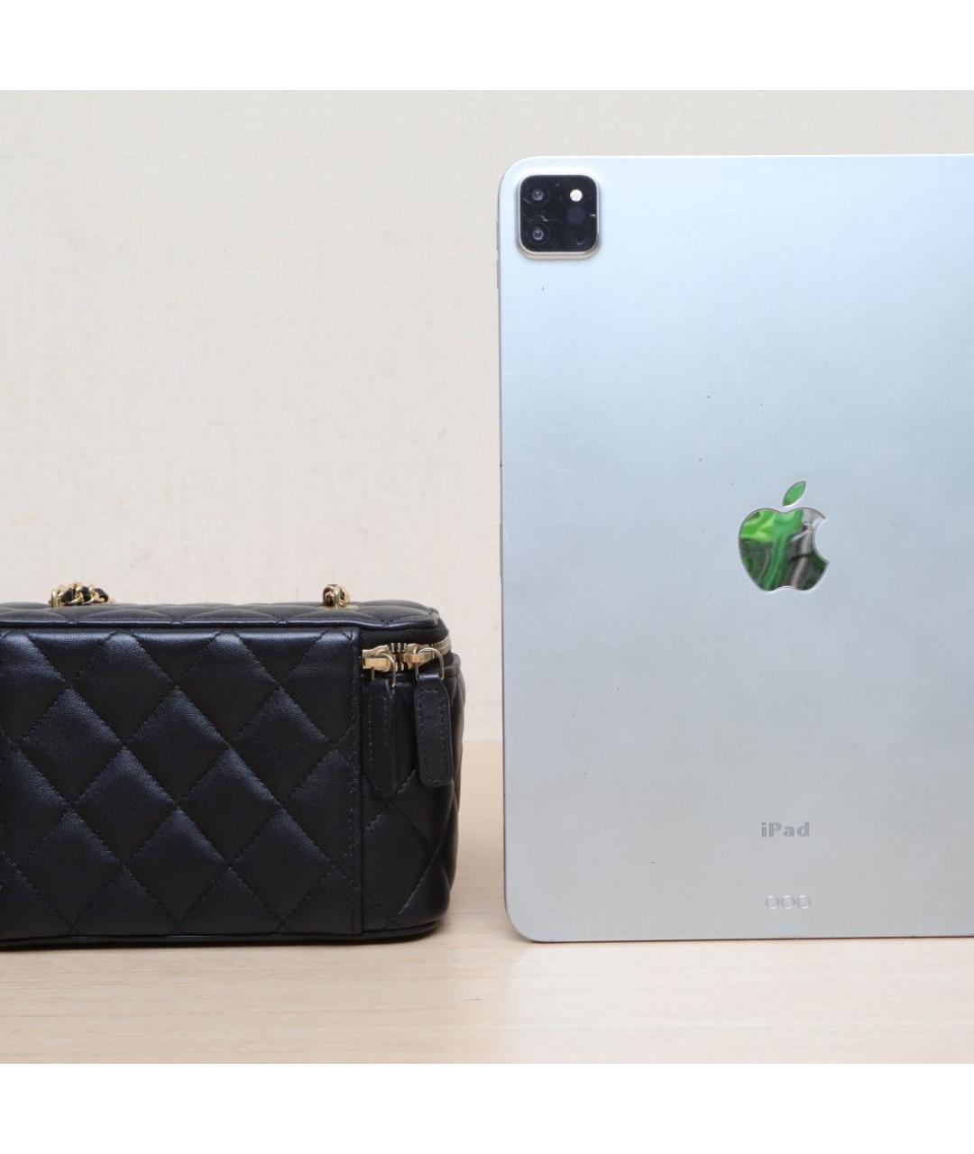 CHANEL Черная кожаная сумка через плечо, фото 7