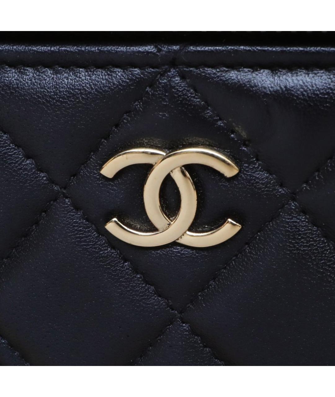 CHANEL Черная кожаная сумка через плечо, фото 8