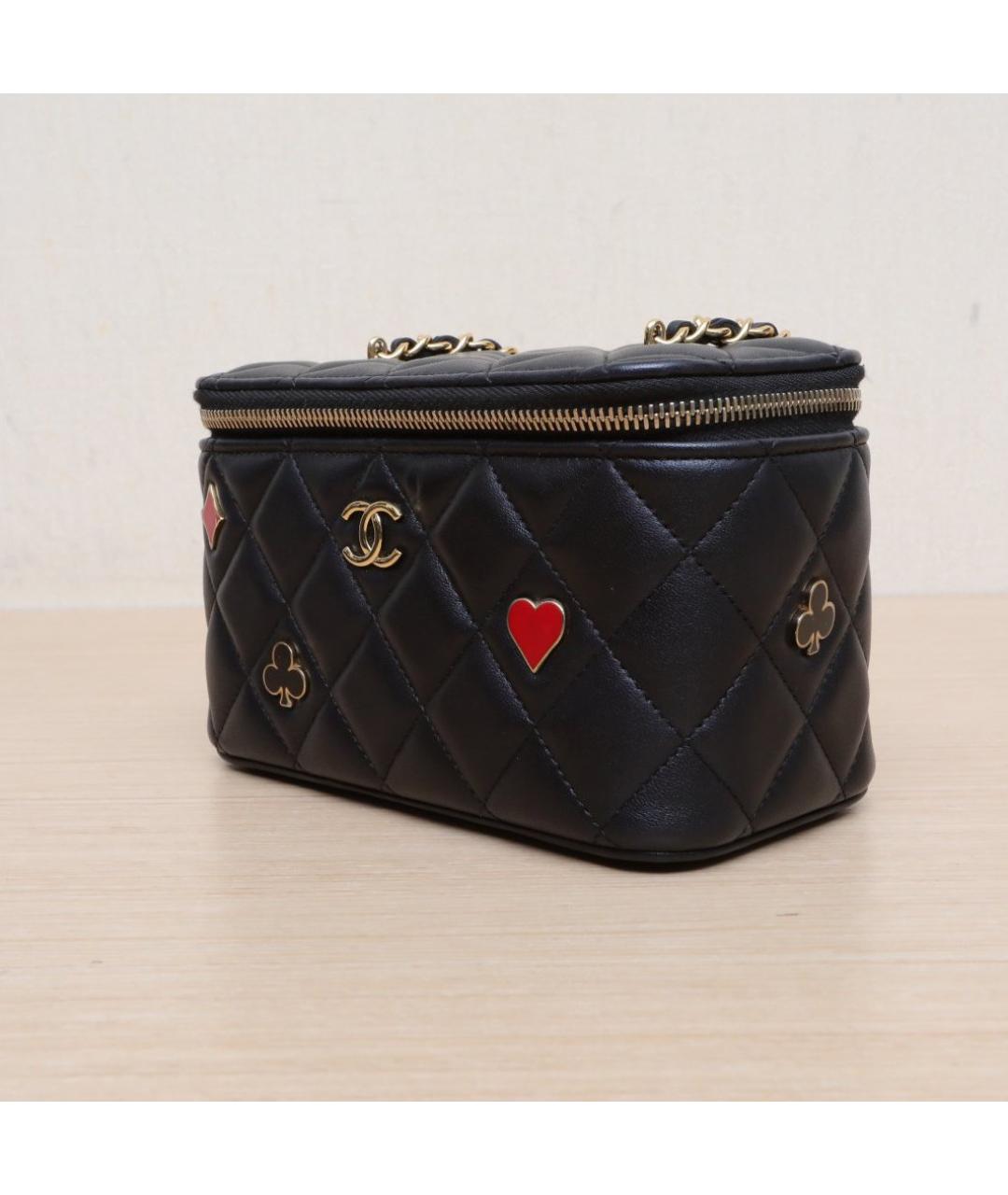 CHANEL Черная кожаная сумка через плечо, фото 4