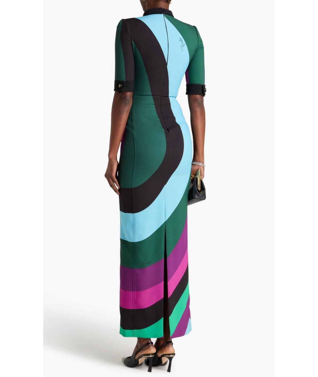 EMILIO PUCCI Мульти полиэстеровое коктейльное платье, фото 3