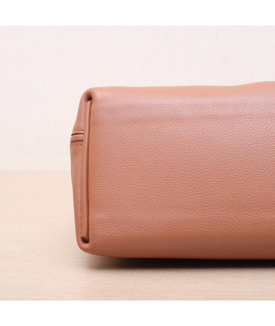 HERMES Коричневая кожаная сумка через плечо, фото 9