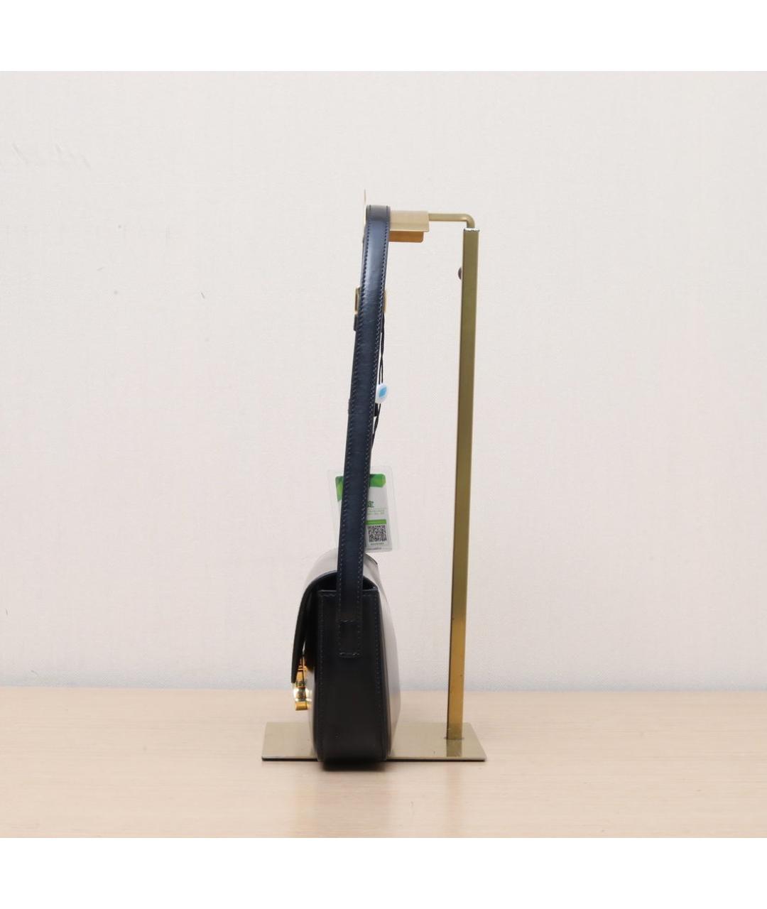 CELINE Черная кожаная сумка через плечо, фото 5