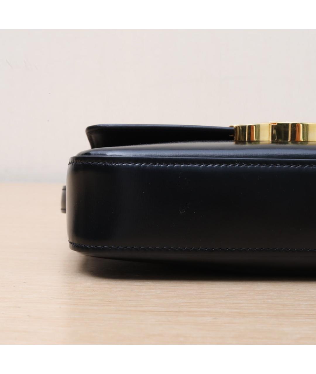 CELINE Черная кожаная сумка через плечо, фото 9