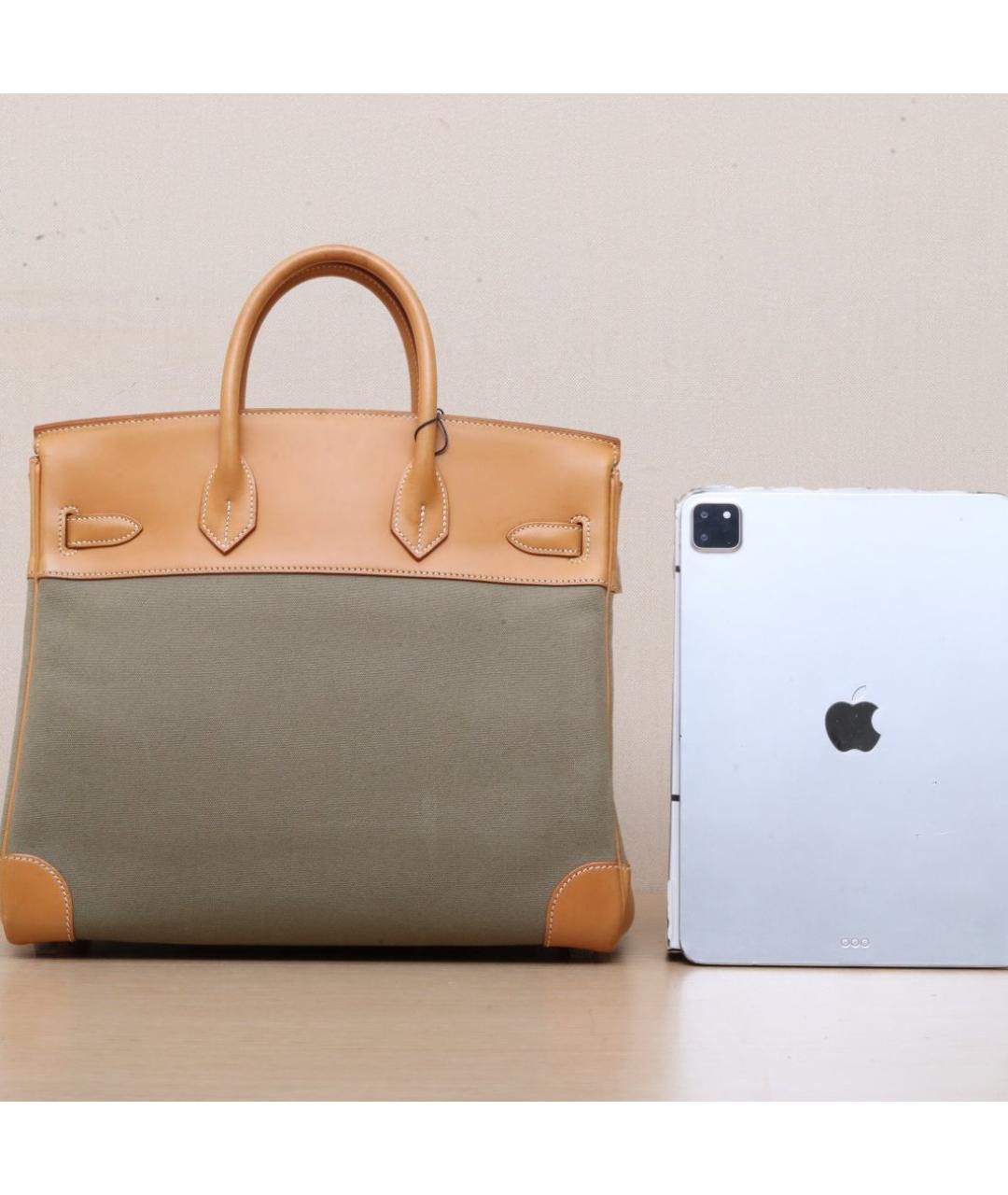 HERMES Коричневая сумка с короткими ручками, фото 7