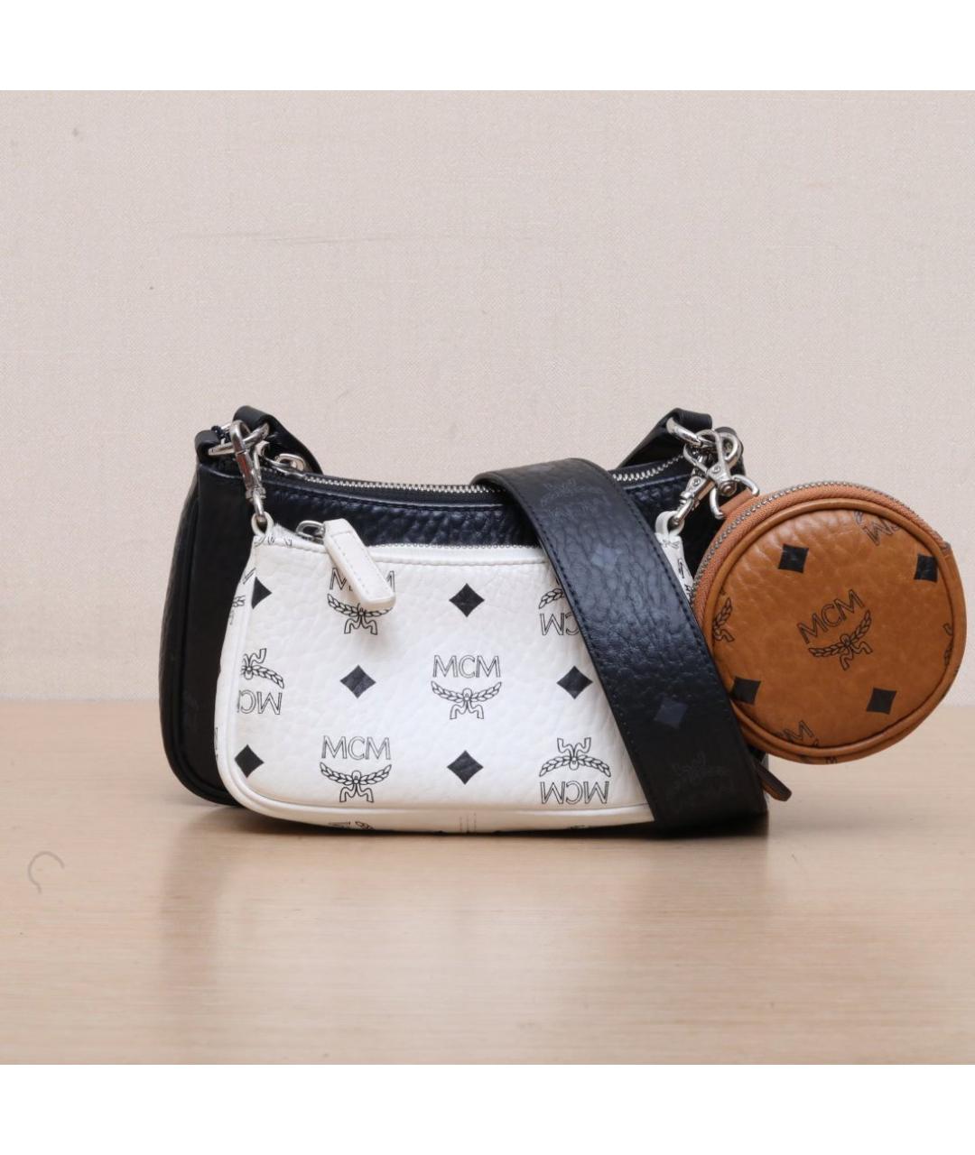 MCM Черная кожаная сумка через плечо, фото 2