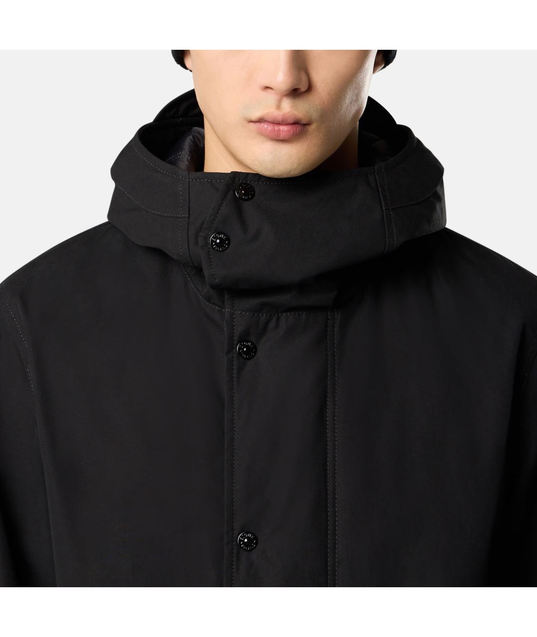 STONE ISLAND Черная хлопковая куртка, фото 9