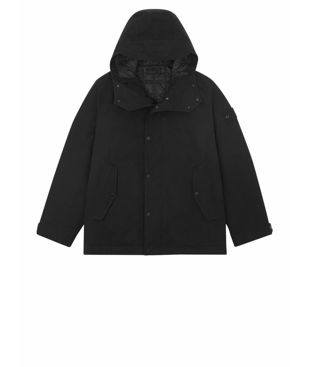STONE ISLAND Черная хлопковая куртка, фото 1