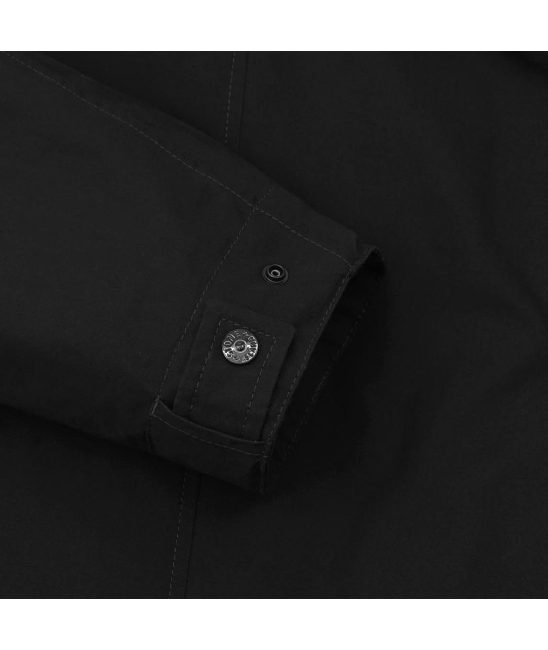 STONE ISLAND Черная хлопковая куртка, фото 5